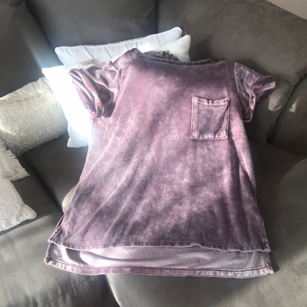 Super Soft Cupio Velvet Pocket Tee Hi/Low